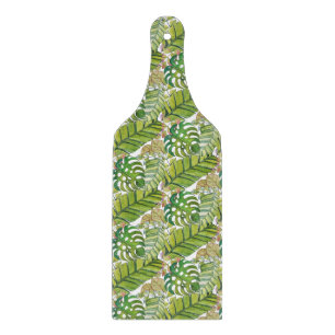 Niedliche tropische Blätter in Aquarellen Schneidebrett