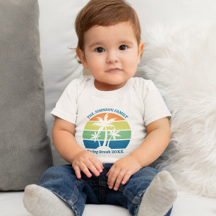 Niedliche tropische Palmen Baby T-shirt