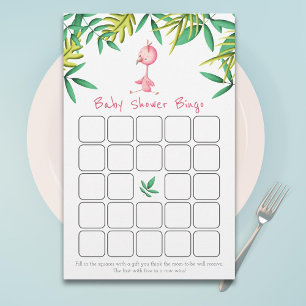 Niedliche Tropische Pink Flamingo Baby Dusche Bing