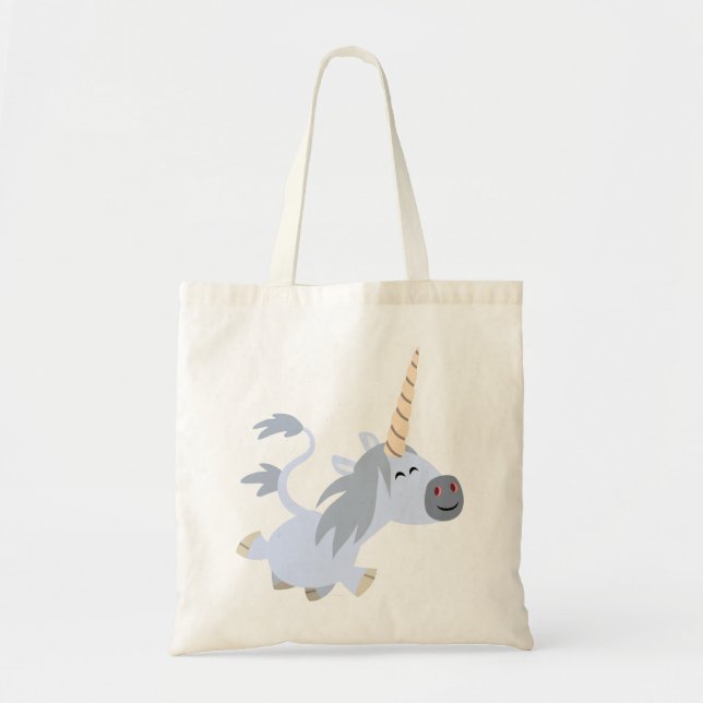 Niedliche Trotting Cartoon Unicorn Tasche (Vorne)