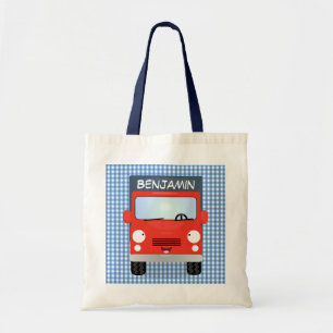 Niedliche  Truck-Cartoon-Bibliothek Tragetasche