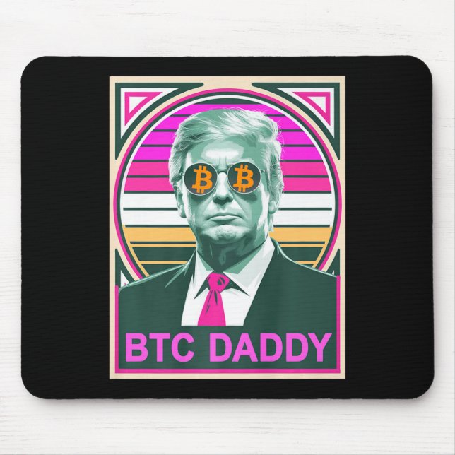 Niedliche Trump Bitcoin Btc Daddy Finance Audit fü Mousepad (Vorne)