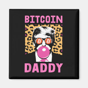 Niedliche Trump Bitcoin Daddy Crypto Finance Money Magnet