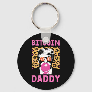Niedliche Trump Bitcoin Daddy Crypto Finance Money Schlüsselanhänger