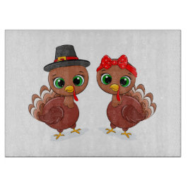 Niedliche Truthühner Schneidebrett