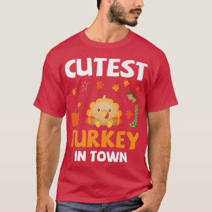 Niedliche Türkei am Sonntag des Erntedanks T-Shirt