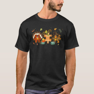 Niedliche Türkei Autismus Bewusstsein Puzzle Pumpk T-Shirt