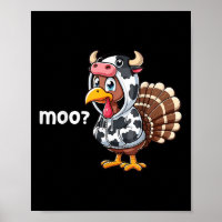 Niedliche Türkei Moo Cow Funny Turkey Trot Outfit