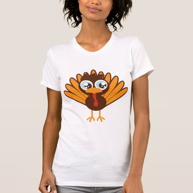 Niedliche Türkei T-Shirt (Vorderseite)