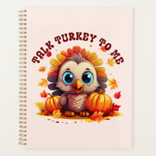 Niedliche Türkei und Herbstblätter Planer