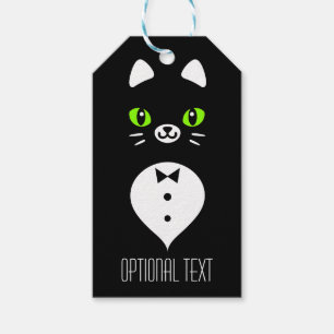 Niedliche Tuxedo-Katze Geschenkanhänger