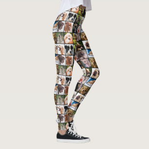 Niedliche u. lustige HundeFoto-Collagen-Leggings Leggings