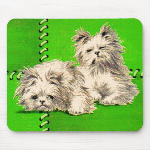 niedliche Überschwemmungshunde Mousepad