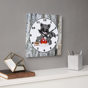 Niedliche Uhr Campkin-Raccoon