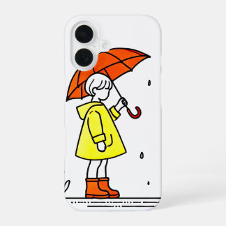 Niedliche Umbrella Girl iPhone Case 🌧️ ✨ iPhone 16 Hülle
