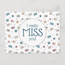 Niedliche Umschläge Miss You Teacher Postkarte