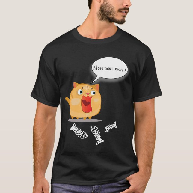 Niedliche und alberne Fettkatze T-Shirt (Vorderseite)