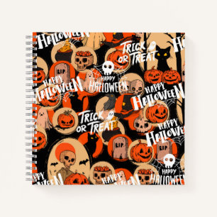 Niedliche und Beängstigende Halloween-Spooky-Ville Notizbuch