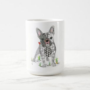 Niedliche und bezaubernde französische Bulldogin-T Tasse