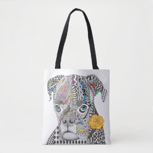 Niedliche und bunte Boxer-HundeTaschen-Tasche