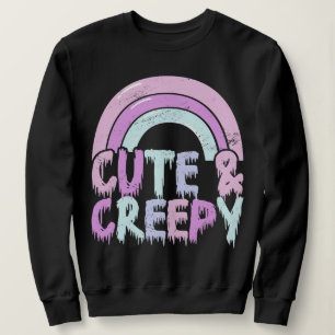 Niedliche und cremefarbene Pastel Goth Tropfen Sweatshirt