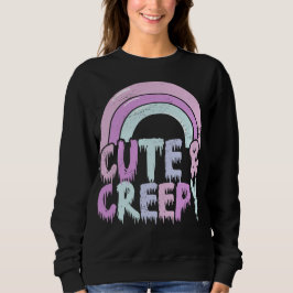 Niedliche und cremefarbene Pastel Goth Tropfen Sweatshirt