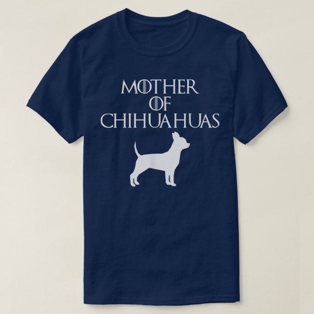 Niedliche und einzigartige Weiße Mutter von Chihua T-Shirt (Design vorne)