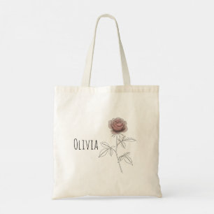Niedliche und elegante Blume Tragetasche