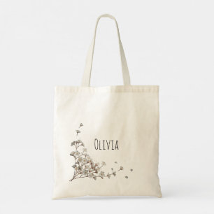 Niedliche und elegante Blume Tragetasche