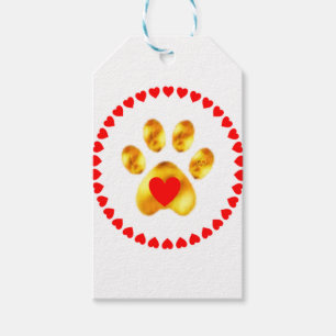 Niedliche und elegante Goldpfanne Geschenkanhänger