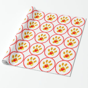 Niedliche und elegante Goldpfanne Geschenkpapier