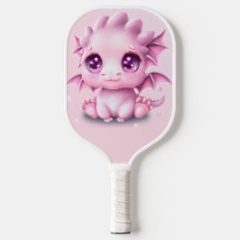 Niedliche und erlesene Fantasie Pink Baby Chibi Pickleball Schläger