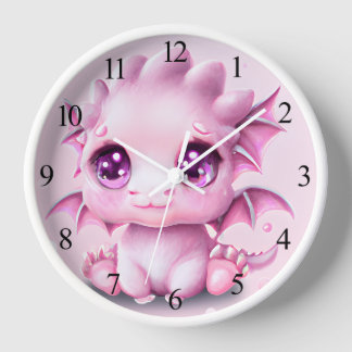 Niedliche und erlesene Fantasie Pink Baby Chibi Uhr