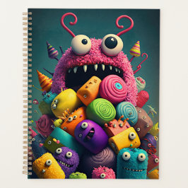 Niedliche und farbenfrohe Bonbons Planer