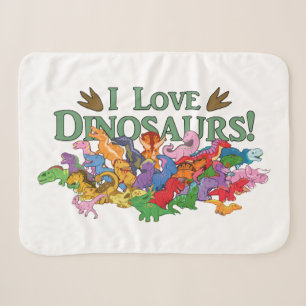 Niedliche und farbenfrohe Dinosaurier Sherpadecke