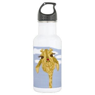 Niedliche und farbenfrohe Giraffe Edelstahlflasche