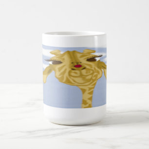 Niedliche und farbenfrohe Giraffe Kaffeetasse