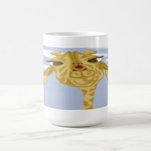 Niedliche und farbenfrohe Giraffe Kaffeetasse (Mittel)