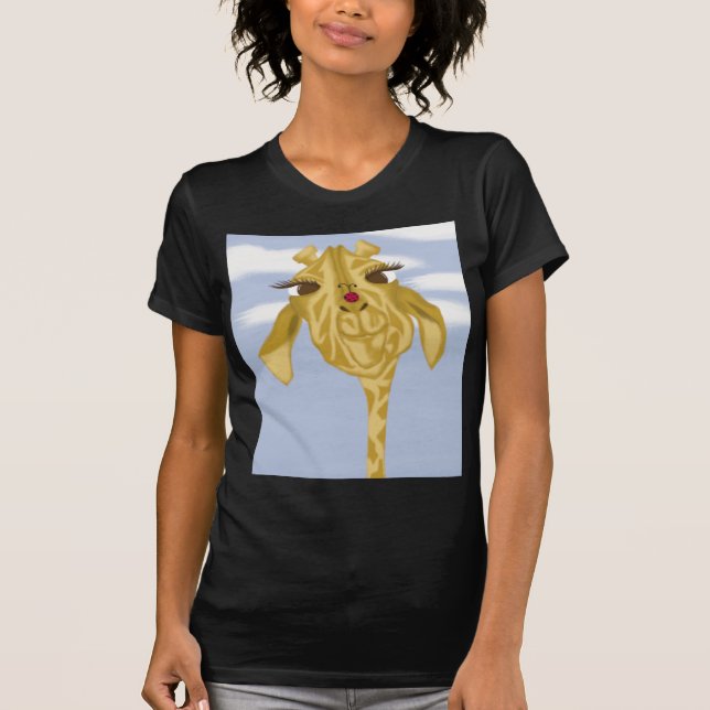 Niedliche und farbenfrohe Giraffe T-Shirt (Vorderseite)
