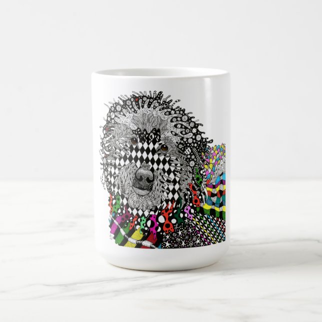 Niedliche und farbenfrohe Goldendoodle-Tasse Tasse (Mittel)