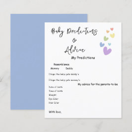 Niedliche und farbenfrohe Herz Babydusche Flyer