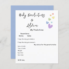 Niedliche und farbenfrohe Herz Babydusche Flyer