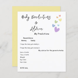 Niedliche und farbenfrohe Herz Babydusche Flyer