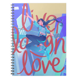 Niedliche und farbenfrohe Inspiration für tägliche Notizblock