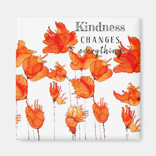 Niedliche und farbenfrohe kalifornische Poppies Ma Magnet