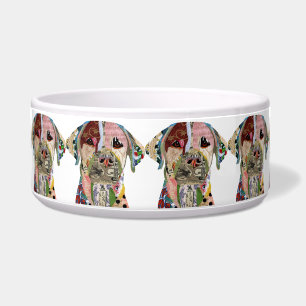 Niedliche und farbenfrohe Labrador Retriever Hunde Napf