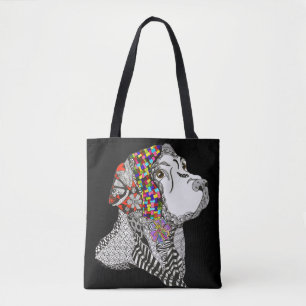 Niedliche und farbenfrohe Labrador Retriever Tote 