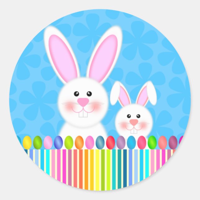 Niedliche und farbenfrohe Ostergeblasene Stickers (Vorderseite)