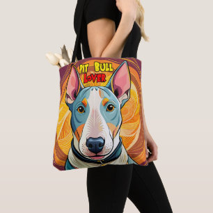 Niedliche und farbenfrohe Pitbuler Tote Tasche