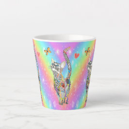 Niedliche und farbenfrohe Regenbogenhaut Tasse